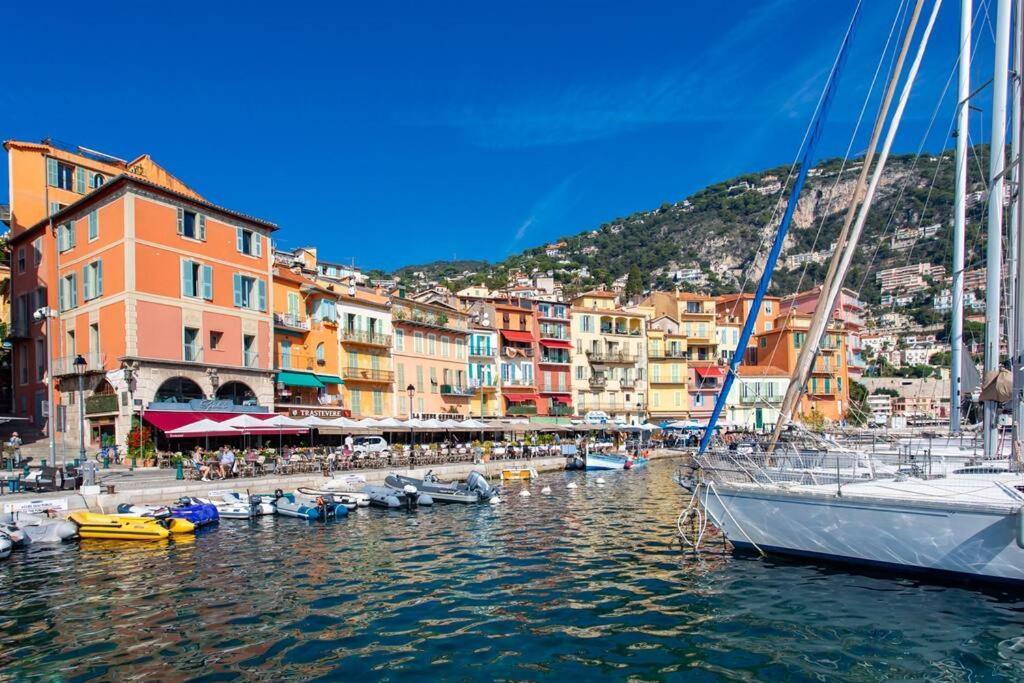 #40 Bright Sea View Suite For 6 2Mins Walk Port & Sea Вильфранш-сюр-Мер Экстерьер фото