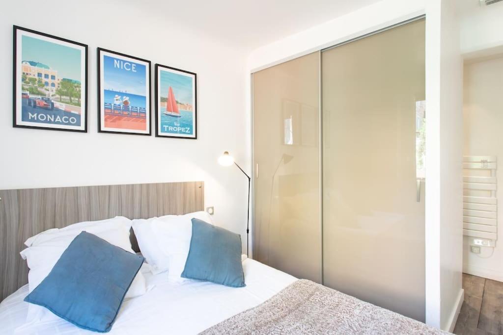 #40 Bright Sea View Suite For 6 2Mins Walk Port & Sea Вильфранш-сюр-Мер Экстерьер фото
