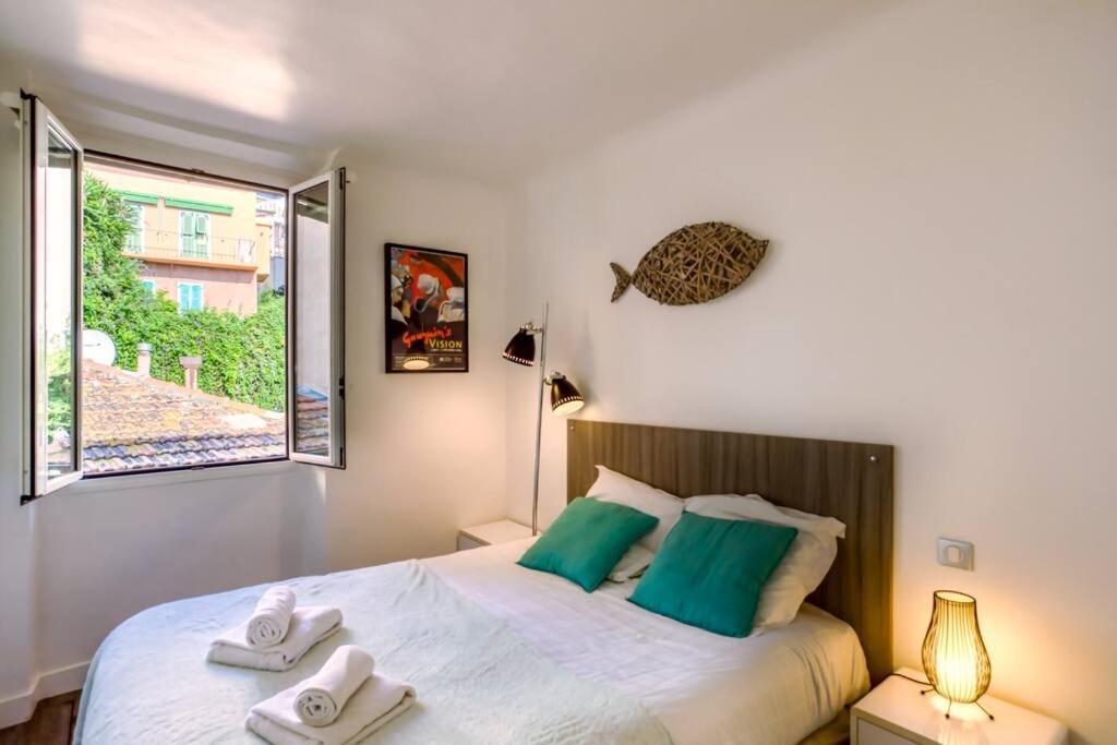 #40 Bright Sea View Suite For 6 2Mins Walk Port & Sea Вильфранш-сюр-Мер Экстерьер фото